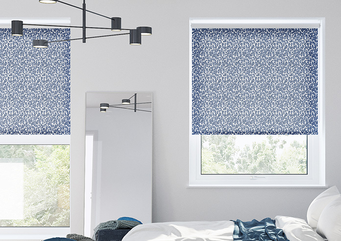 Leopard, Soft Blues - Twist&Fit Roller Blind - Image 3